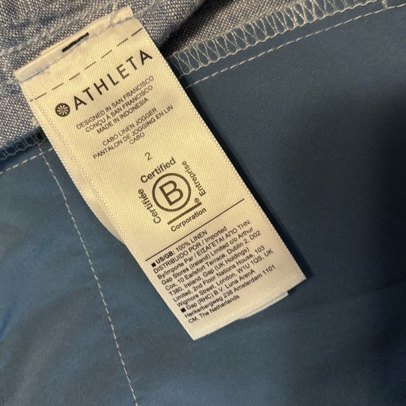 Athleta Cabo Linen Jogger size 2 - Picture 8 of 9